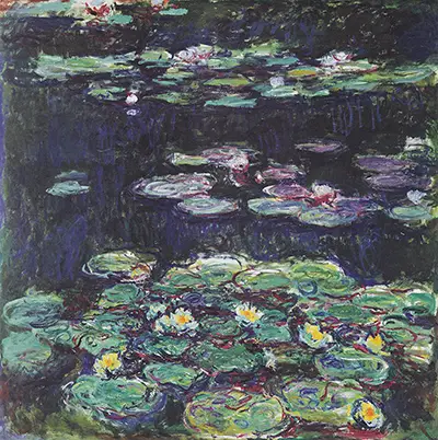 White and Yellow Water Lilies Claude Monet